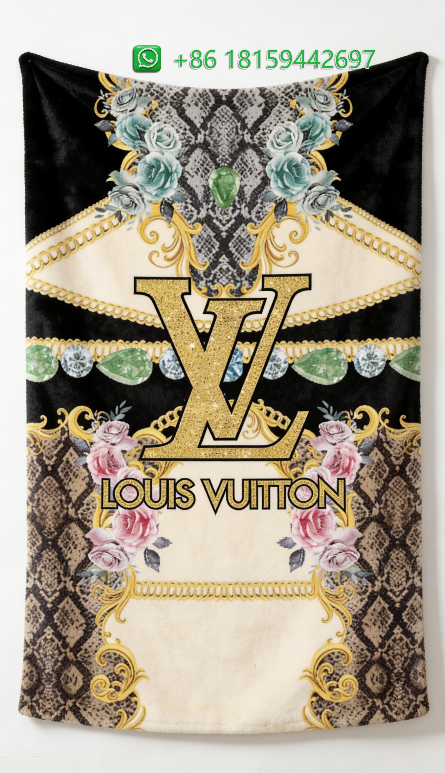Louis Vuitton Throw Blankets